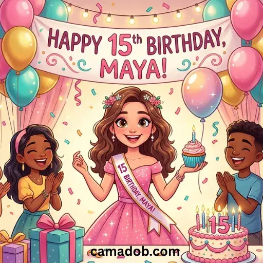 15th Birthday Wishes for Daughters