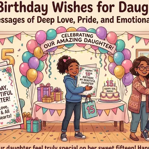 15th Birthday Wishes for Girls