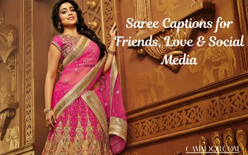 Saree Captions for Friends, Love & Social Media